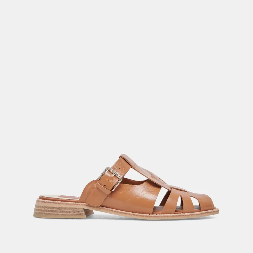 HIPPIE FLATS TAN CRINKLE PATENT^Dolce Vita Clearance