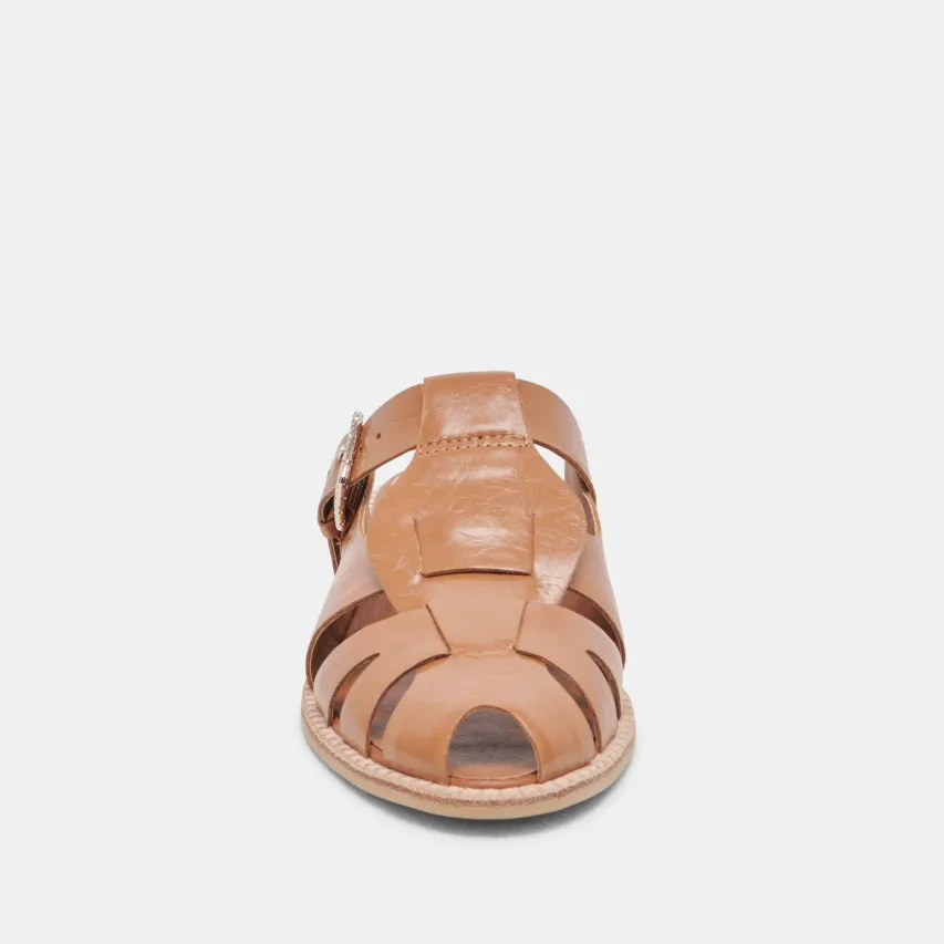 HIPPIE FLATS TAN CRINKLE PATENT^Dolce Vita Clearance