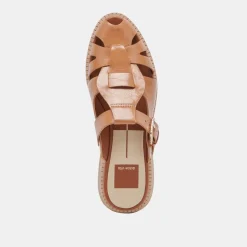 HIPPIE FLATS TAN CRINKLE PATENT^Dolce Vita Clearance