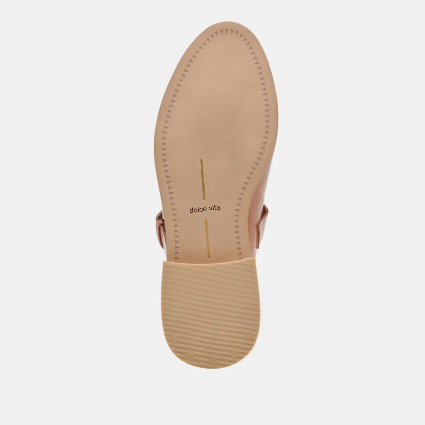 HIPPIE FLATS TAN CRINKLE PATENT^Dolce Vita Clearance