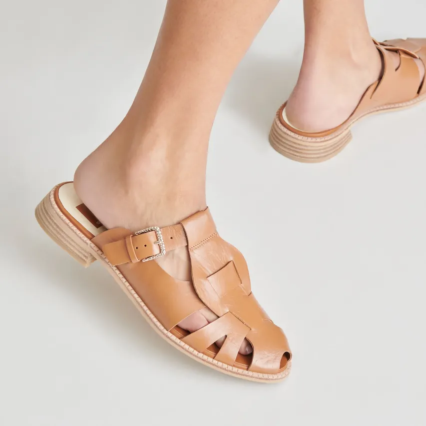 HIPPIE FLATS TAN CRINKLE PATENT^Dolce Vita Clearance