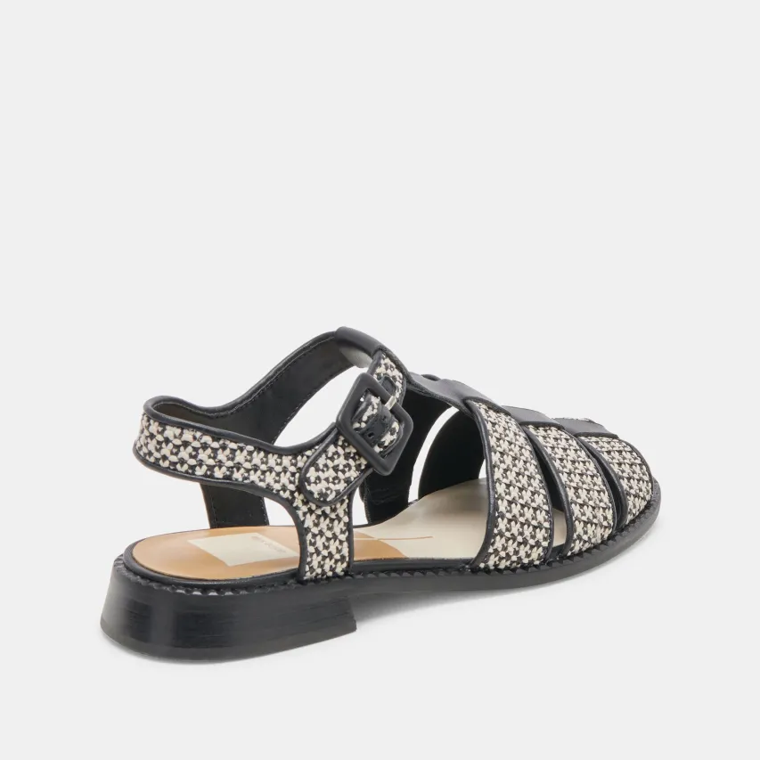HOLIS SANDALS BLACK MULTI RAFFIA^Dolce Vita Clearance