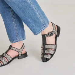 HOLIS SANDALS BLACK MULTI RAFFIA^Dolce Vita Clearance
