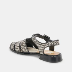 HOLIS SANDALS BLACK MULTI RAFFIA^Dolce Vita Clearance