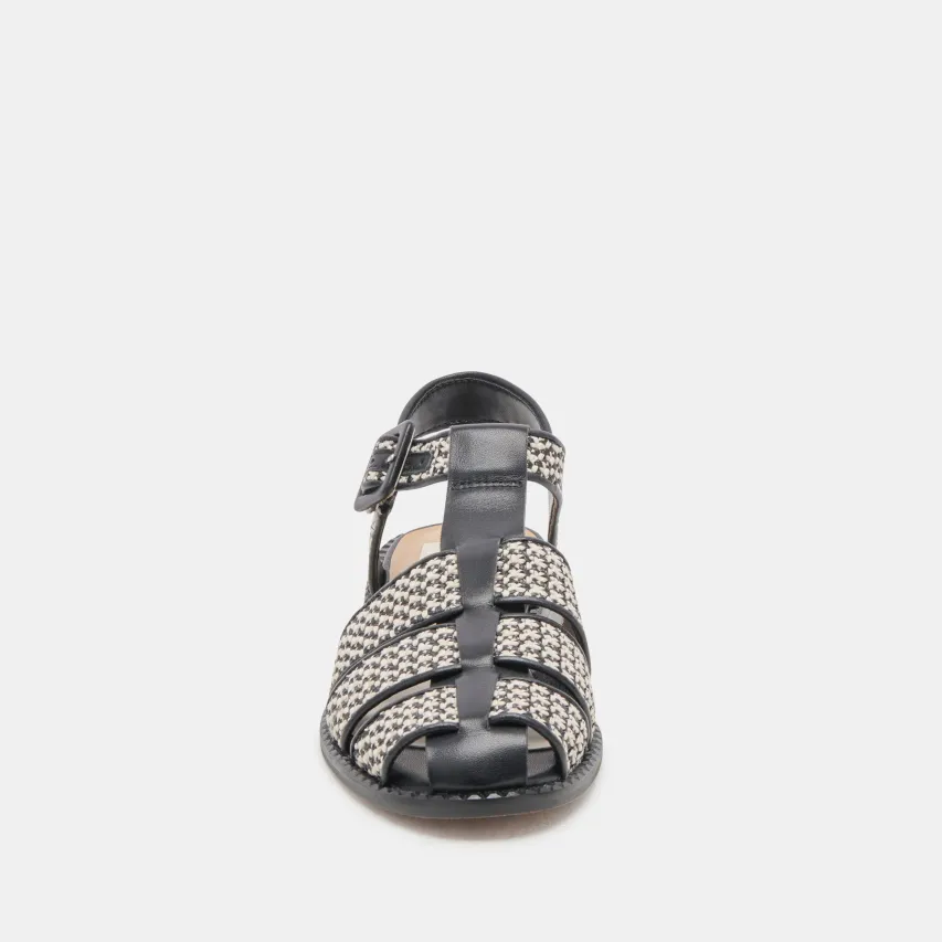HOLIS SANDALS BLACK MULTI RAFFIA^Dolce Vita Clearance