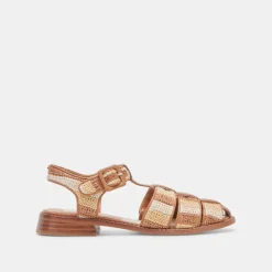 HOLIS SANDALS TAN MULTI RAFFIA^Dolce Vita Discount