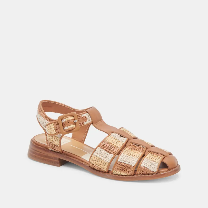HOLIS SANDALS TAN MULTI RAFFIA^Dolce Vita Discount