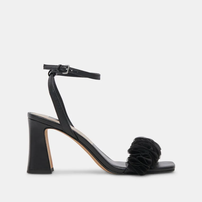 IESHA HEELS BLACK LEATHER^Dolce Vita Clearance