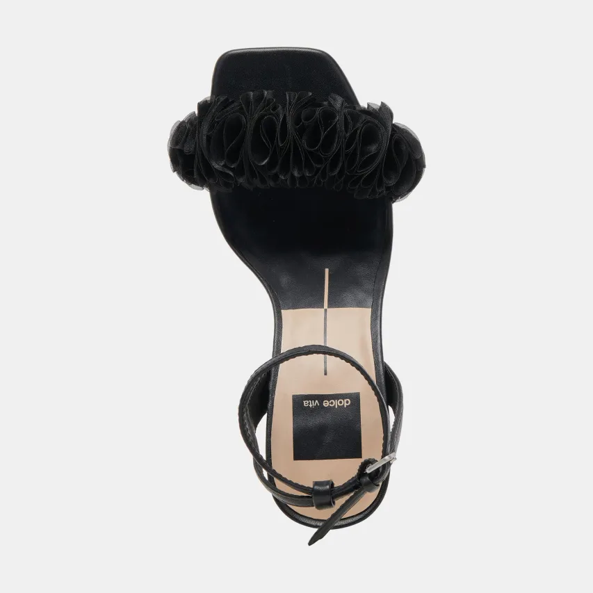 IESHA HEELS BLACK LEATHER^Dolce Vita Clearance
