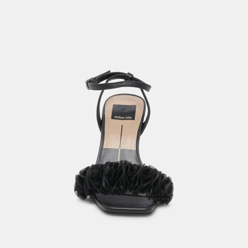 IESHA HEELS BLACK LEATHER^Dolce Vita Clearance