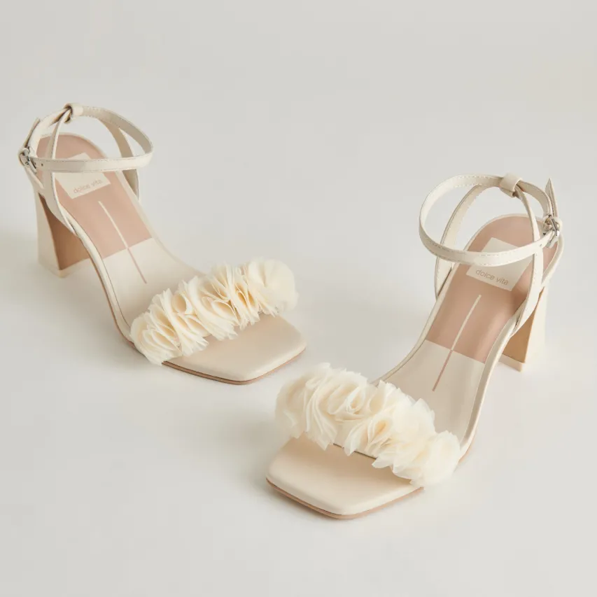 IESHA HEELS IVORY LEATHER^Dolce Vita Online