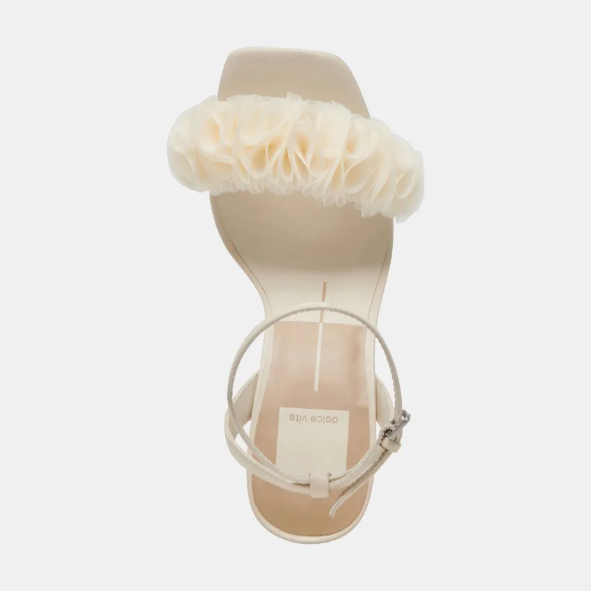 IESHA HEELS IVORY LEATHER^Dolce Vita Online