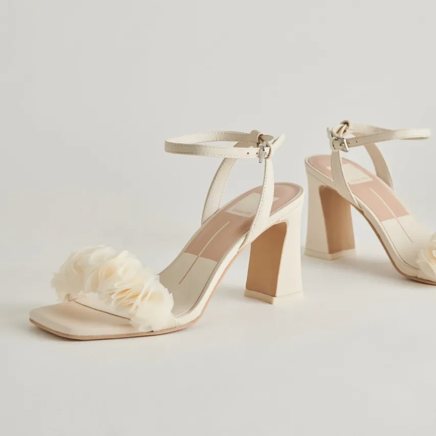 IESHA HEELS IVORY LEATHER^Dolce Vita Online