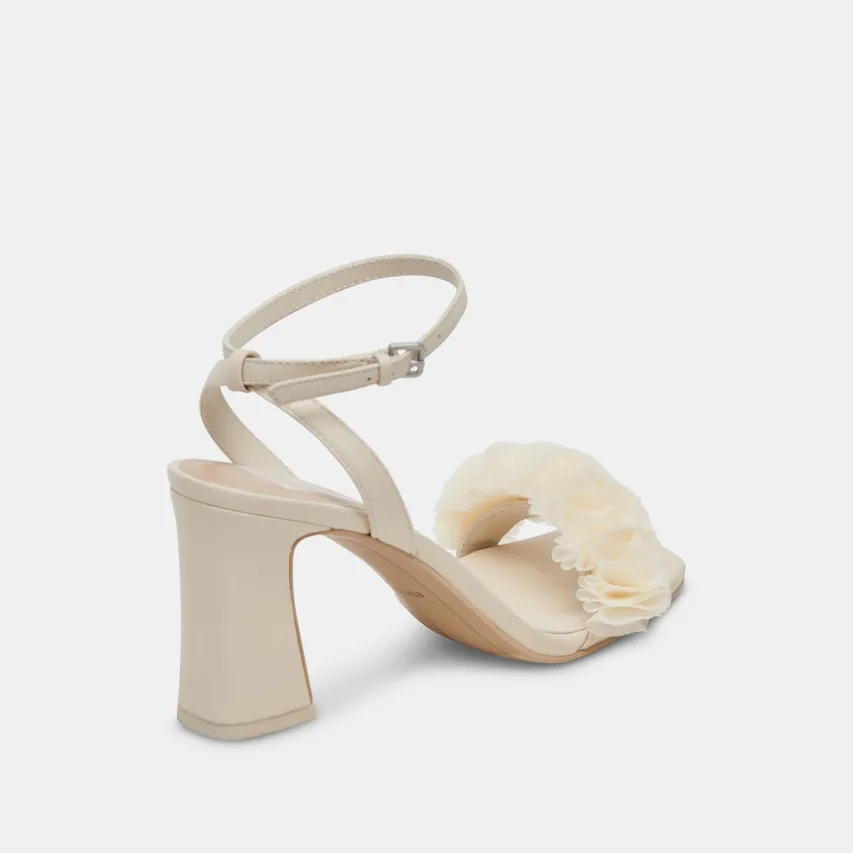 IESHA HEELS IVORY LEATHER^Dolce Vita Online