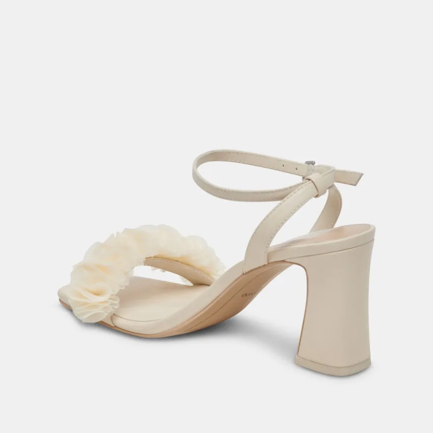 IESHA HEELS IVORY LEATHER^Dolce Vita Online
