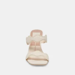 ILVA HEELS CREME EMBOSSED LEATHER^Dolce Vita Discount