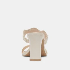 ILVA HEELS CREME EMBOSSED LEATHER^Dolce Vita Discount
