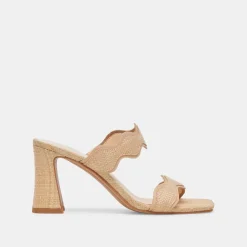 ILVA HEELS LT NATURAL RAFFIA^Dolce Vita Clearance