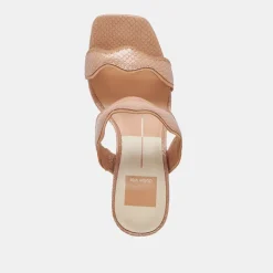 ILVA HEELS TOFFEE EMBOSSED LEATHER^Dolce Vita New