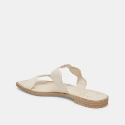 ILVA SANDALS CREME EMBOSSED LEATHER^Dolce Vita Best