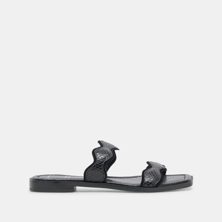 ILVA SANDALS ONYX EMBOSSED LEATHER^Dolce Vita Discount