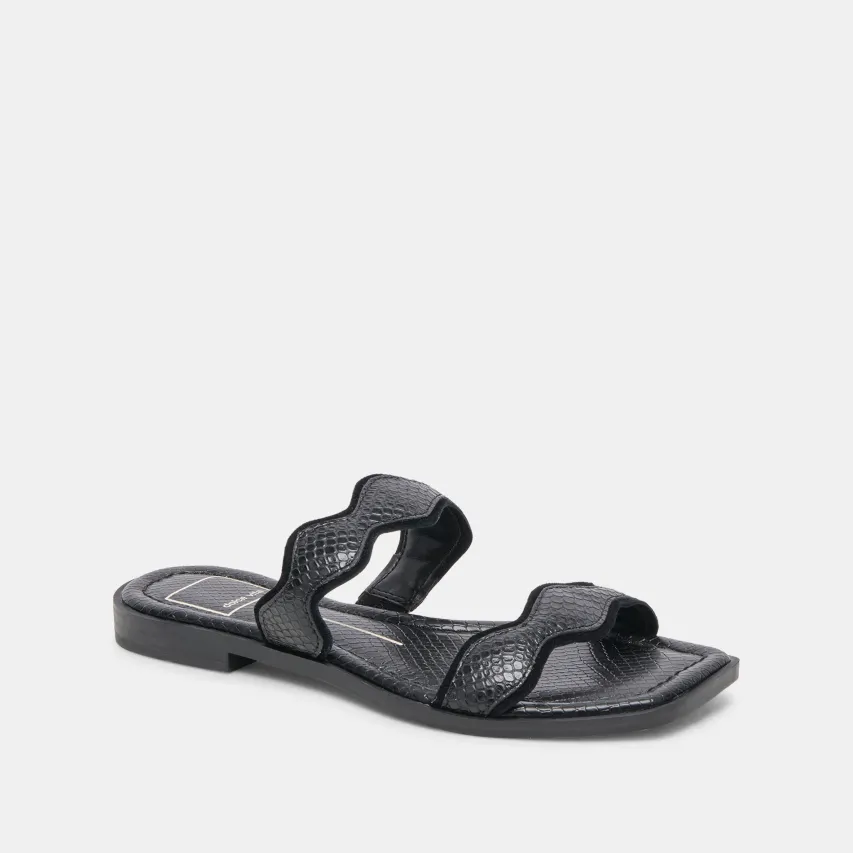 ILVA SANDALS ONYX EMBOSSED LEATHER^Dolce Vita Discount