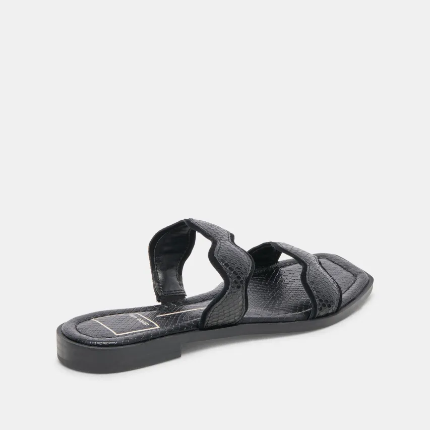 ILVA SANDALS ONYX EMBOSSED LEATHER^Dolce Vita Discount