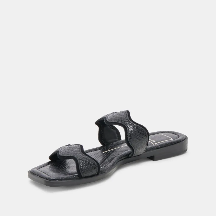 ILVA SANDALS ONYX EMBOSSED LEATHER^Dolce Vita Discount
