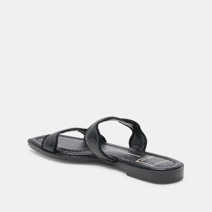 ILVA SANDALS ONYX EMBOSSED LEATHER^Dolce Vita Discount
