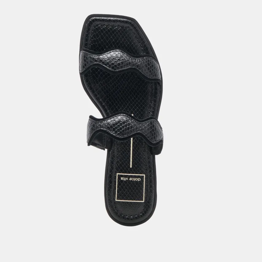 ILVA SANDALS ONYX EMBOSSED LEATHER^Dolce Vita Discount