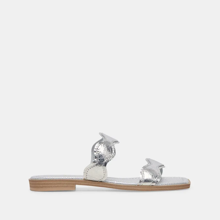 ILVA SANDALS SILVER DISTRESSED LEATHER^Dolce Vita Hot