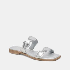 ILVA SANDALS SILVER DISTRESSED LEATHER^Dolce Vita Hot