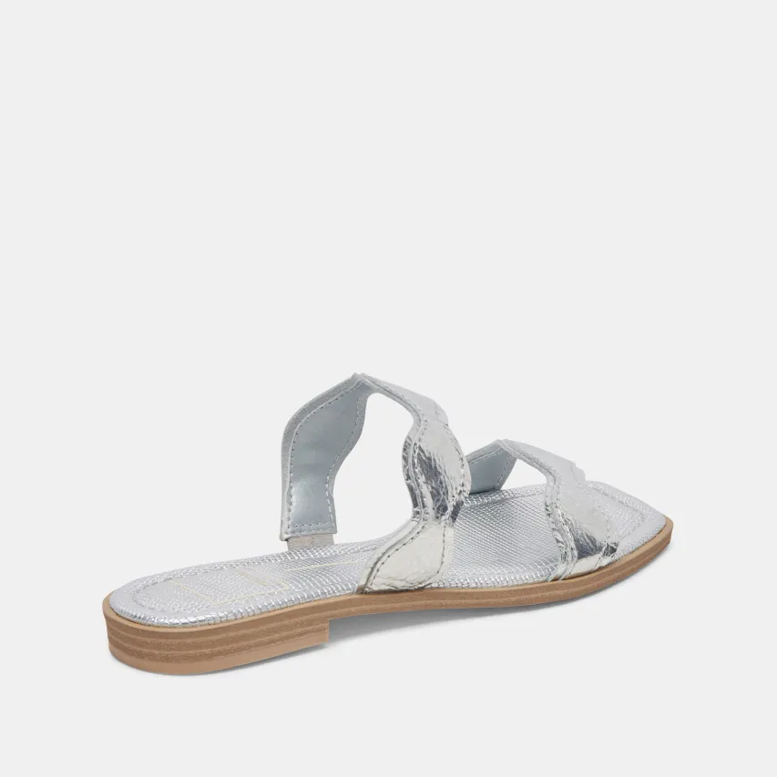 ILVA SANDALS SILVER DISTRESSED LEATHER^Dolce Vita Hot