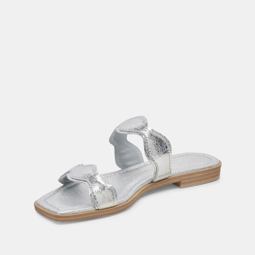 ILVA SANDALS SILVER DISTRESSED LEATHER^Dolce Vita Hot