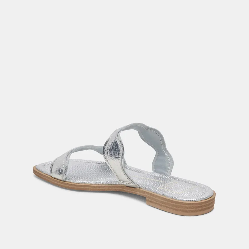 ILVA SANDALS SILVER DISTRESSED LEATHER^Dolce Vita Hot