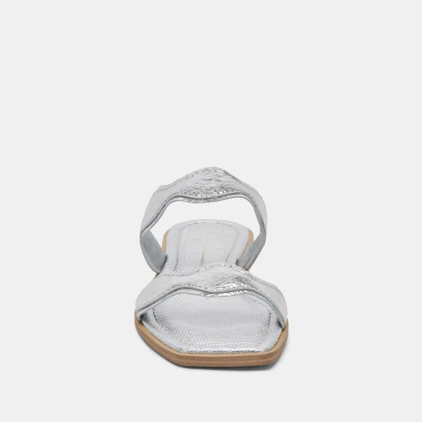 ILVA SANDALS SILVER DISTRESSED LEATHER^Dolce Vita Hot