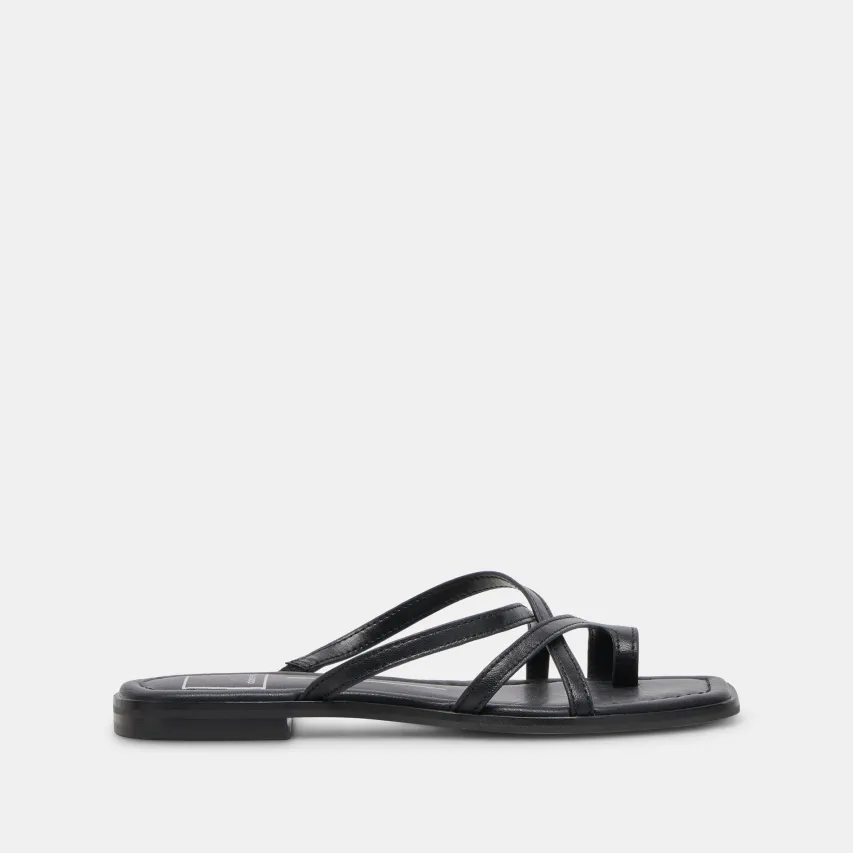 INDIGO SANDALS BLACK LEATHER^Dolce Vita Online