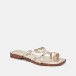INDIGO SANDALS GOLD DISTRESSED LEATHER^Dolce Vita Sale