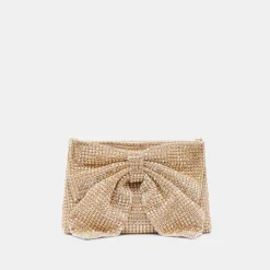 ISABELLA CLUTCH GOLD RHINESTONE MESH^Dolce Vita Hot