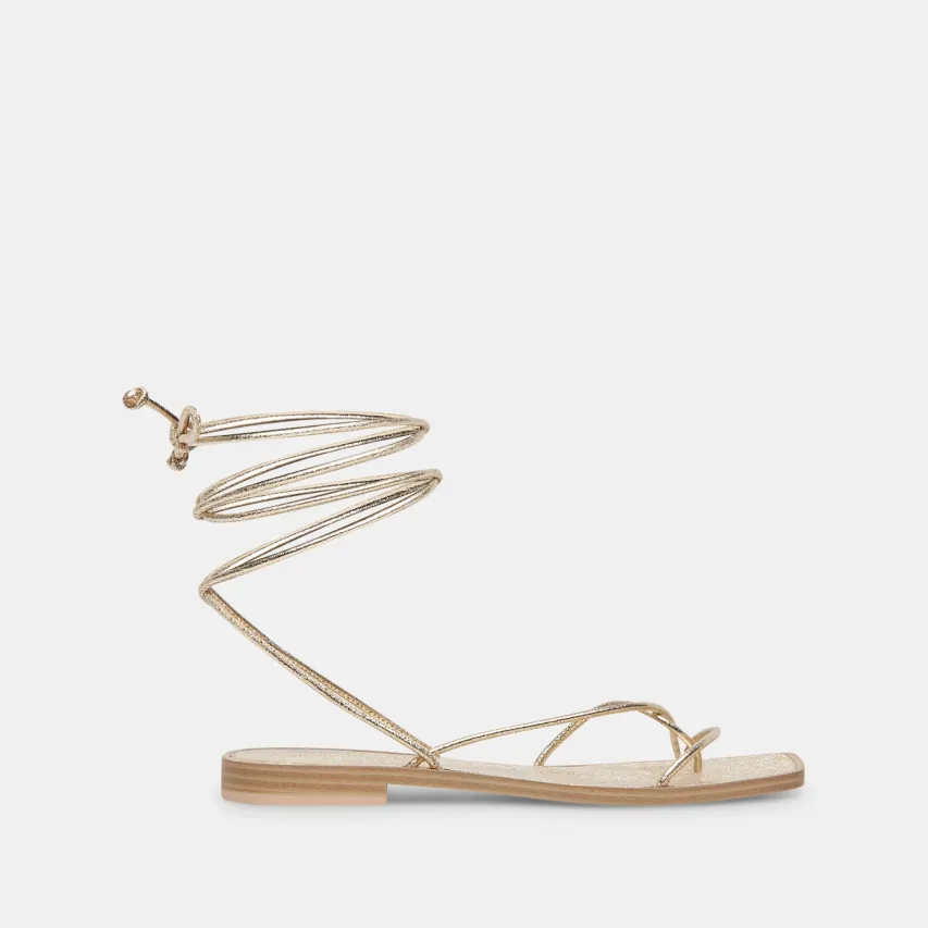 IVETTE SANDALS GOLD METALLIC STELLA^Dolce Vita Sale