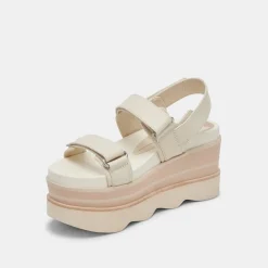 IZAK SANDALS IVORY LEATHER^Dolce Vita Hot