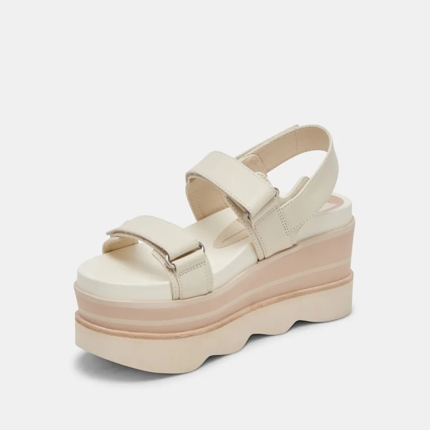 IZAK SANDALS IVORY LEATHER^Dolce Vita Hot