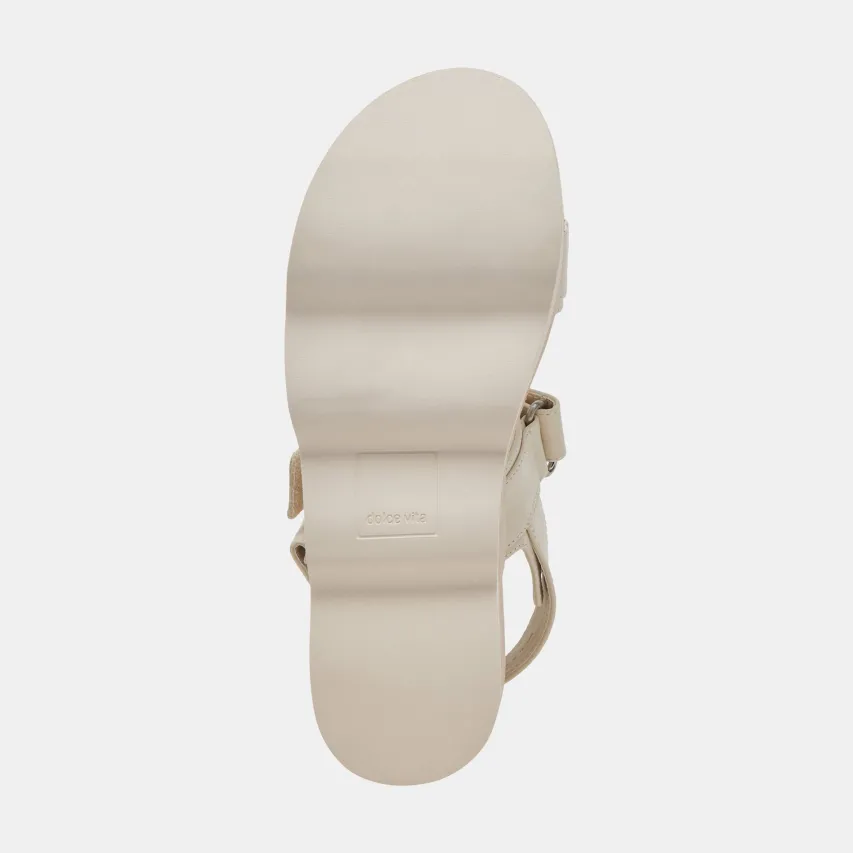 IZAK SANDALS IVORY LEATHER^Dolce Vita Hot