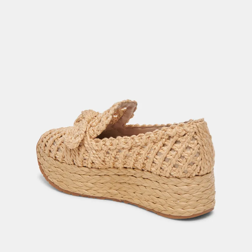 JAKA SNEAKERS LT NATURAL RAFFIA^Dolce Vita Online