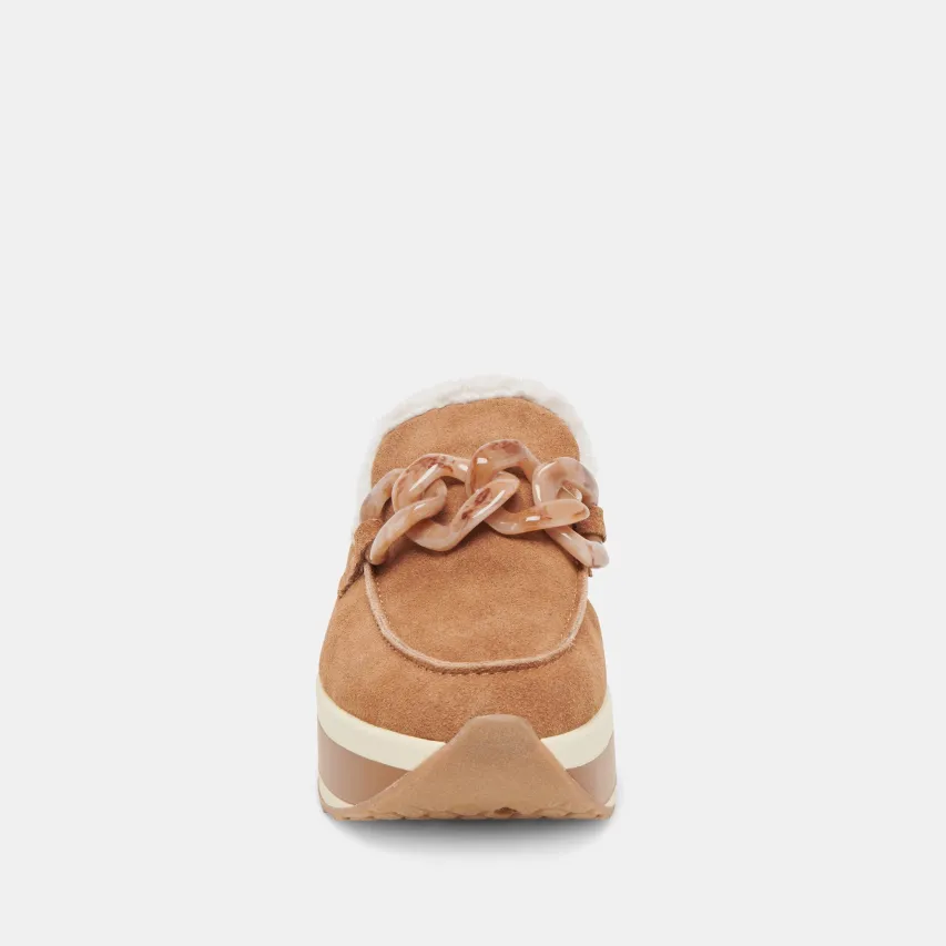 JAMEY PLUSH SNEAKERS PECAN SUEDE^Dolce Vita Outlet