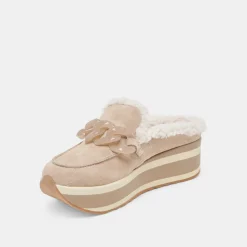 JAMEY PLUSH SNEAKERS TAUPE SUEDE^Dolce Vita Sale