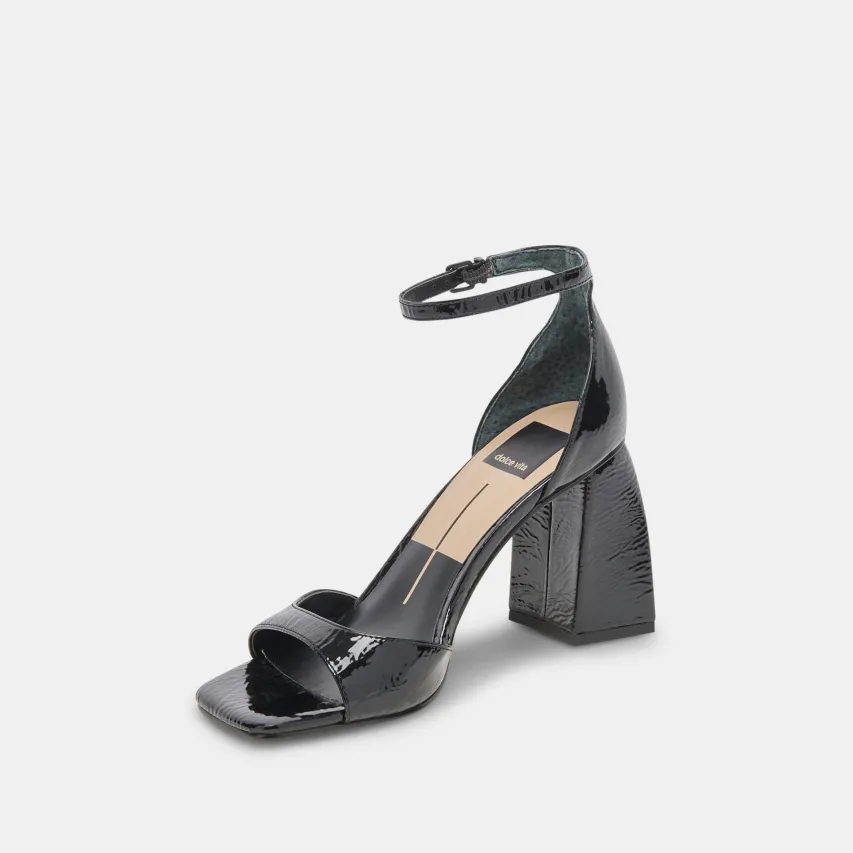 JANEY HEELS MIDNIGHT CRINKLE PATENT^Dolce Vita Outlet