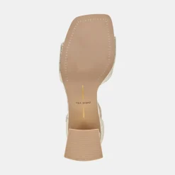 JANEY HEELS PLATINUM DISTRESSED LEATHER^Dolce Vita Sale