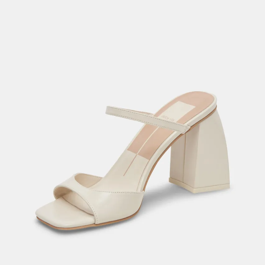 JEMMY HEELS IVORY CRINKLE PATENT^Dolce Vita Best