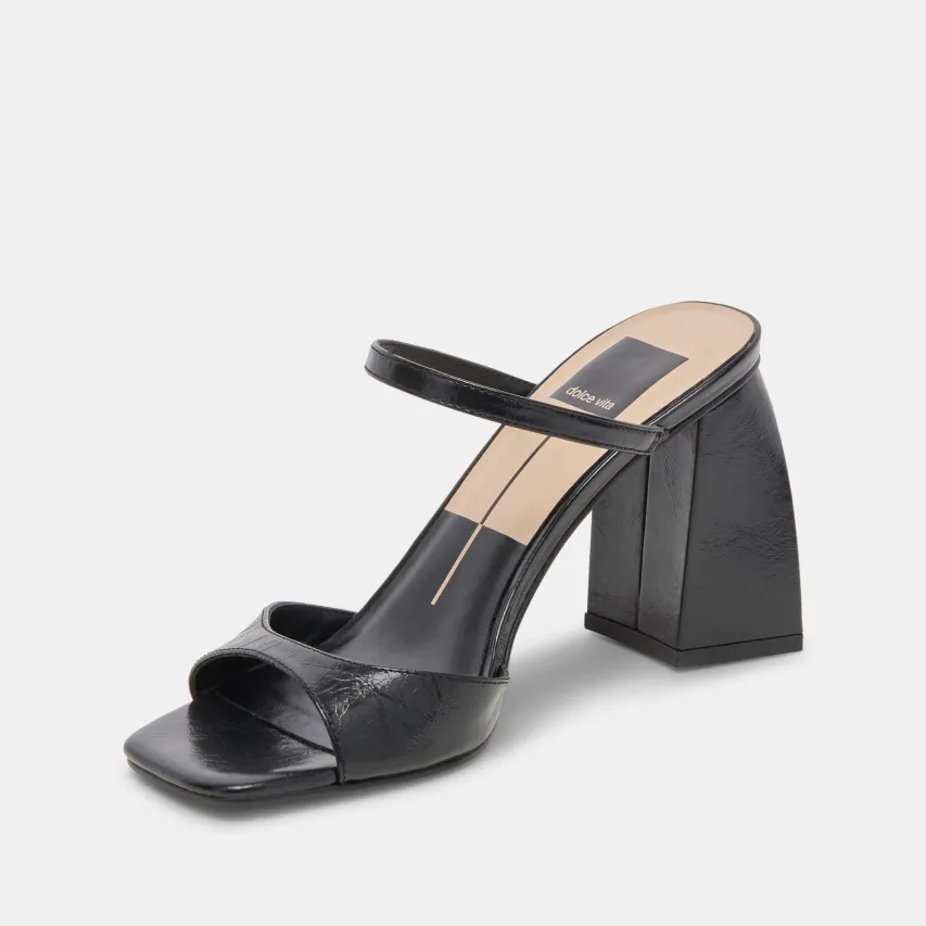 JEMMY HEELS MIDNIGHT CRINKLE PATENT^Dolce Vita Best